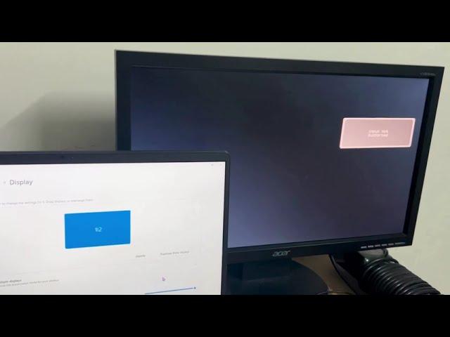 How to fix "input not supported" error, while connecting HDMI any Laptop to VGA Monitor?