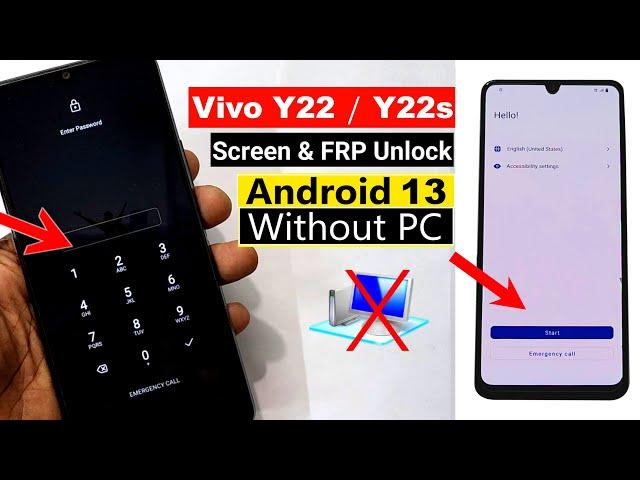 Vivo Y22/ Y22s : Hard Reset & Frp Bypass ANDROID 13 (Without Pc) | 100% Working Method