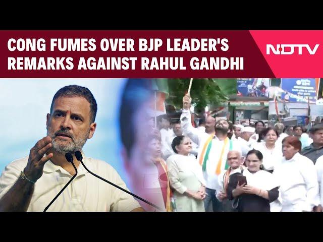 Congress Protest | Congress Protests In Delhi Over BJP Leader's Remark Against Rahul Gandhi