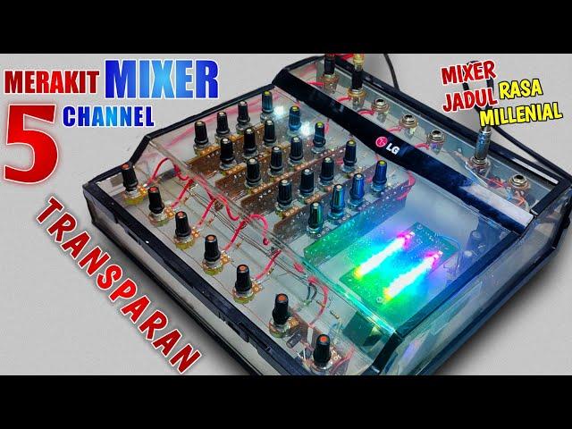 CARA MERAKIT MIXER 5 CHANNEL BOX AKRILIK TRANSPARAN!!