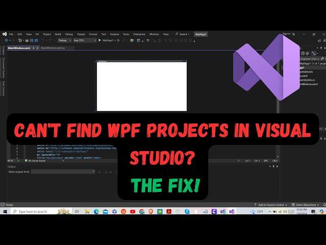 Fix Missing WPF Project Template in Visual Studio 2022 (Quick & Easy Steps!)