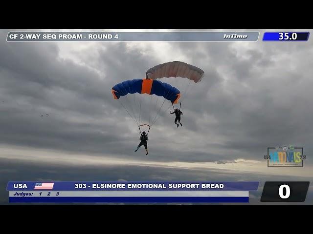 Elsinore Emotional Support Bread, Canopy Formation 2-way Sequential Pro-Am, 2024 USPA Nationals