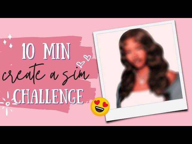 The Sims 4 | ⏱️10 MINTUE CAS CHALLENGE + LINKS