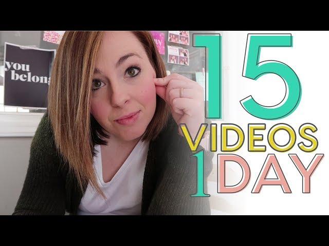 Behind the scenes: How I Batch Record my YouTube Videos | VLOG