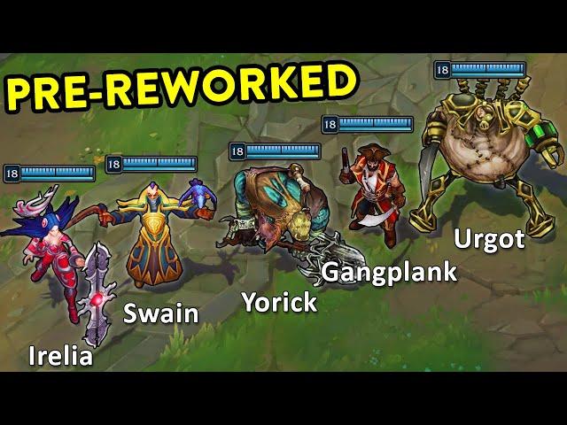 A Trip Down Memory Lane... REWORKED CHAMPIONS MONTAGE (League of Legends)