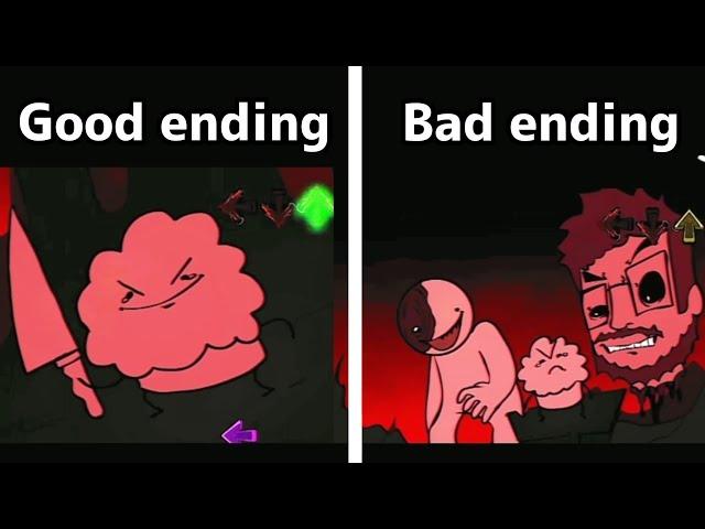 FNF Asdf's Endless Muffin Time Good ending vs bad ending | fnf new mod lyrics part