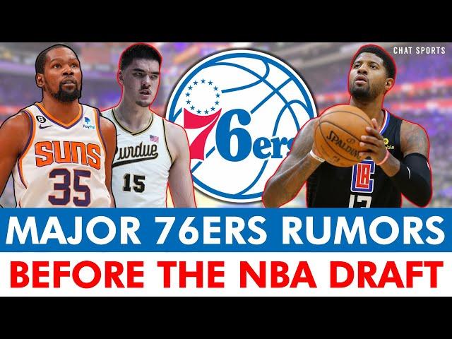 MAJOR 76ers Rumors Heading Into NBA Draft: Kevin Durant TRADE? Paul George Update, Draft Zach Edey?