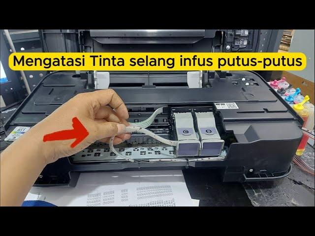 Cara Mengatasi Tinta Selang Infus Putus-Putus atau Macet pada Canon iP2770, MP237, MP258, MP87 dll..