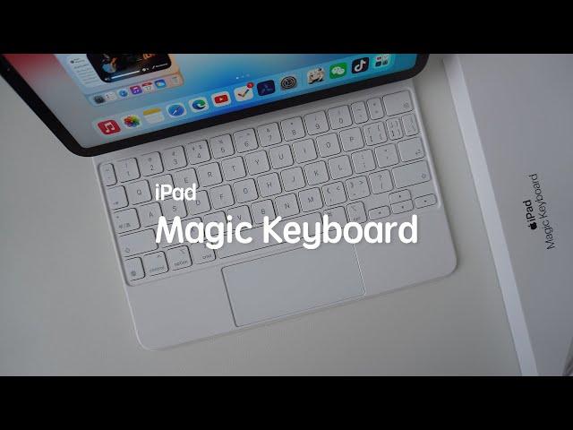 White iPad Pro Magic Keyboard Unboxing