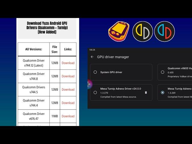 How to Get All GPU Drivers for YUZU & VITA3K