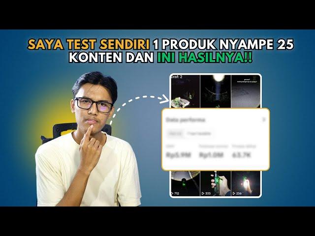 CARA SAYA BIKIN 25 KONTEN TIKTOK AFFILIATE DARI 1 PRODUK DOANG!