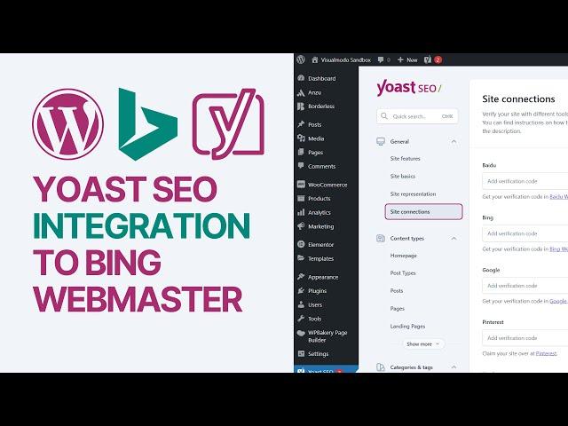 How To Connect Bing Webmaster Tools With WordPress With Yoast SEO  Plugin For Free Without Coding?
