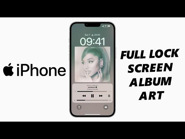 How To See Full Screen Album Art On Lock Screen Of iPhone