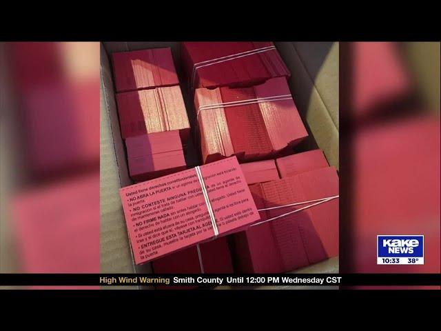 Wichita woman distributes over 40,000 'Know Your Rights' cards amid immigration crackdown