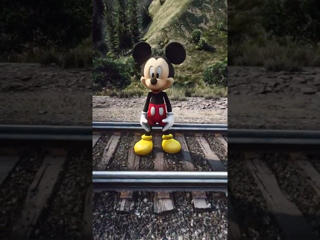 Mickey Mouse meets Thomas The Train Engine #shorts