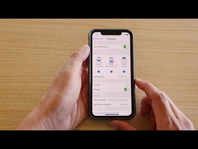 iPhone iOS 14: How to Enable/Disable Whatsapp Notification Sound