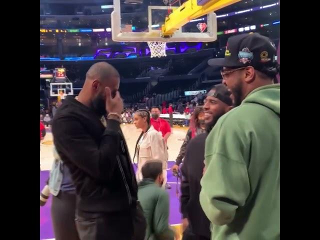 LeBron, CP3 and Melo Talking After Bronny’s Game At Staples  #Shorts