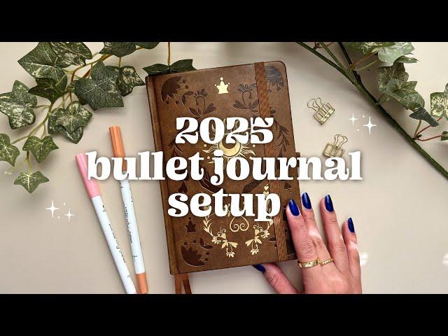 starting a NEW BULLET JOURNAL  2025 bullet journal setup