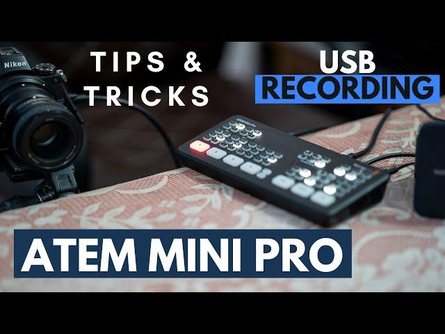 Blackmagic Atem Mini Pro USB Recording Feature Explained.