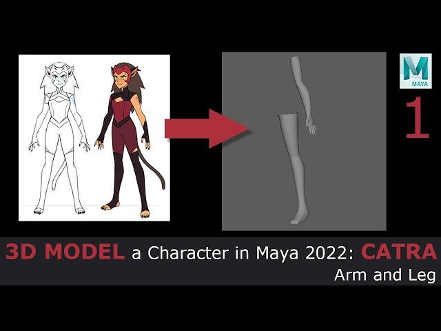 3D Model a Character in Maya 2022: Catra