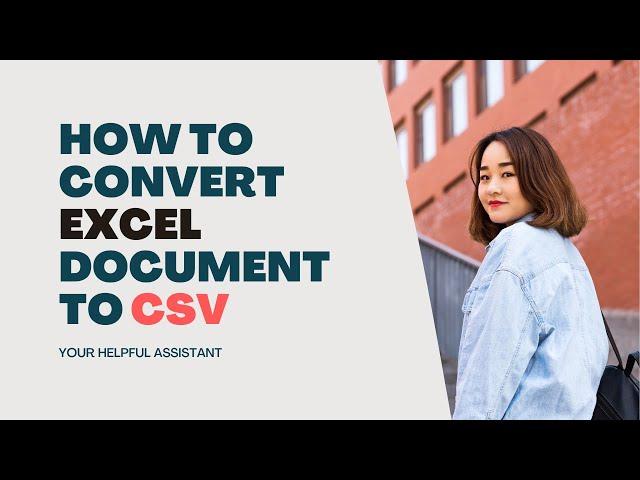 How to convert Excel document to CSV file / xlsx to csv online