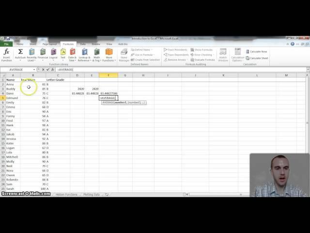 Calculating versus Formulas in Excel