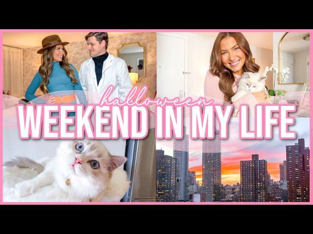 Halloweekend Vlog! | Halloween Party, Meeting New Friends, Grocery Shopping | Lauren Norris