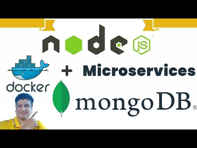 Run Nodejs Javascript Microservices in Docker Container | Deploy MongoDB in Docker Container