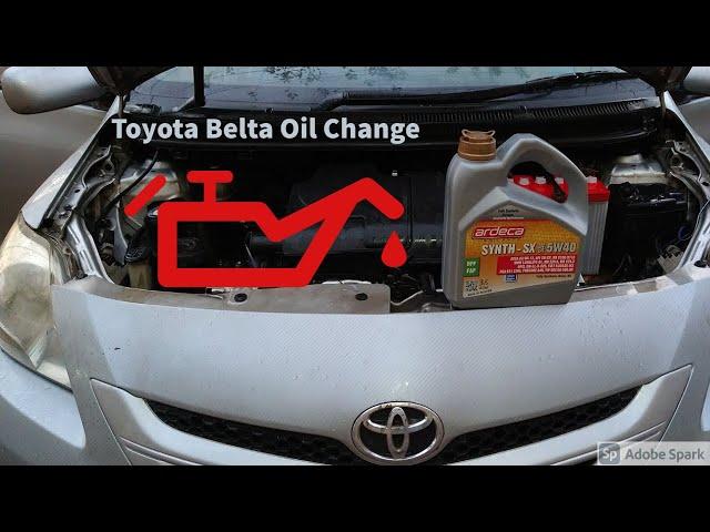 How To Change Toyota Belta Engine Oil With Ardeca 5w40 DIY