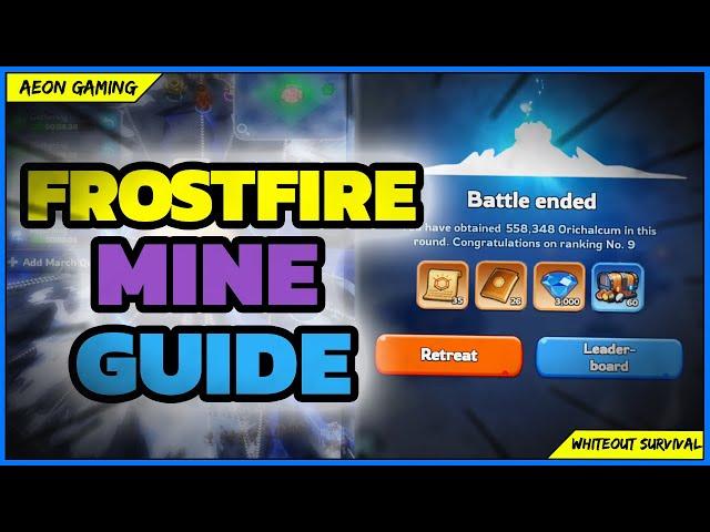 Best Hack so Far! Here are Complete Guides & Tips for The FrostFire Mine Event in Whiteout Survival