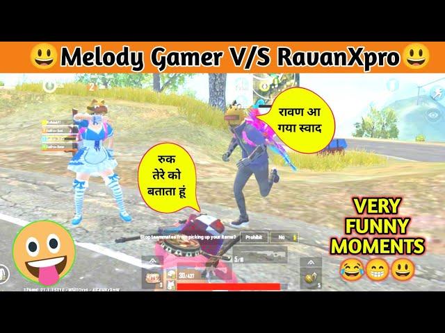 Big YouTuber Melody Gamer V/S RavanXpro || Pubg Mobile Lite Best Funny Moments Status Video