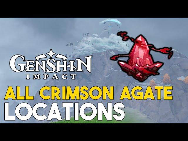 Genshin Impact All Crimson Agate Locations