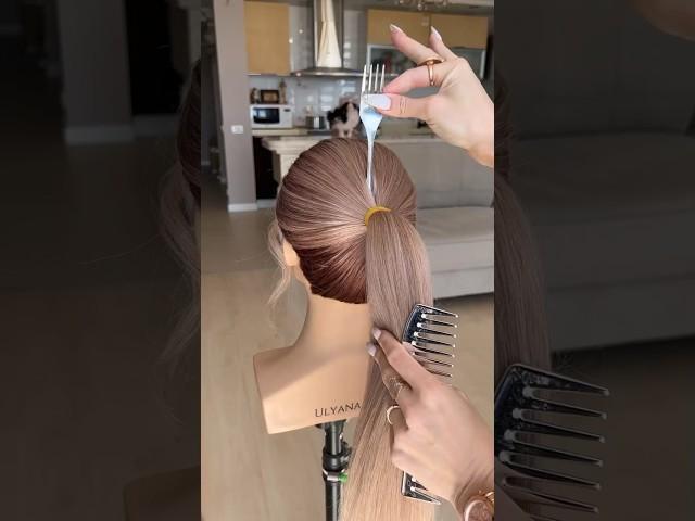 Быстрая и красивая прическа  #hairtutorial #hairstyles #ulyananik #hairstyle #hair #hairdo