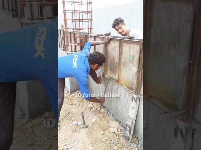 RCC Shear Wall shuttering work #shorts