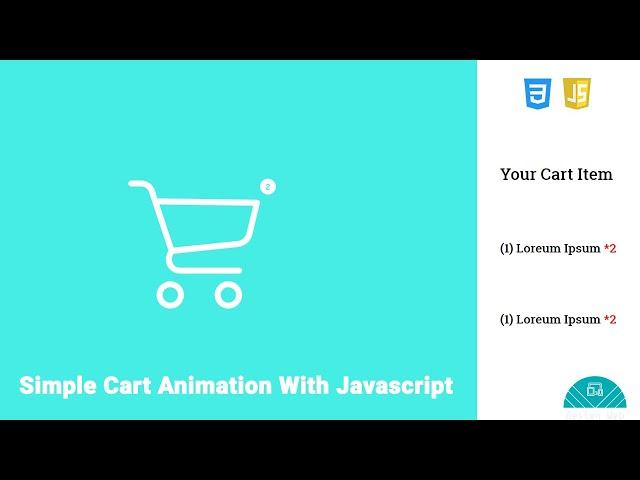 A Simple Cart Animation with JS || Flaticon SVG || CSS