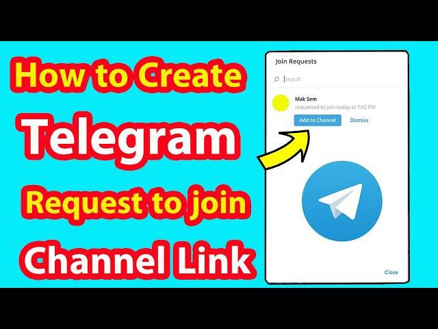Create Telegram Request to Join Channel Link | Create Request Link to Join Channel