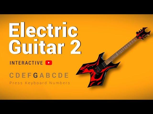 YouTube E-guitar 2 - Play it with your keyboard numbers | #YouTubeGuitar