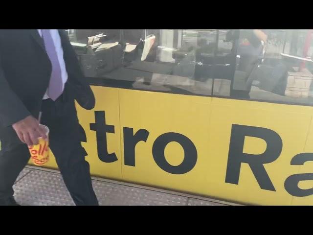 (ALSTOM REFURBISH) LACMTA 1999 Siemens P2000 At Aviation/LAX Station #211 And #204