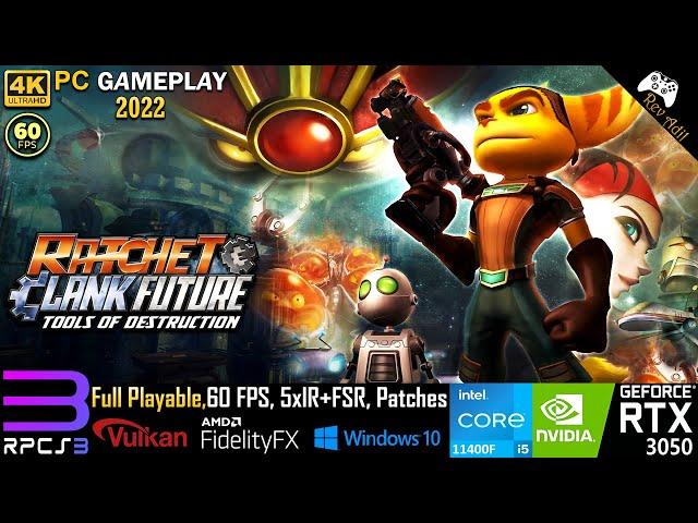 Ratchet & Clank Tools of Destruction PC Gameplay | RPCS3 | Full Playable | PS3 Emulator | 4k60FPS