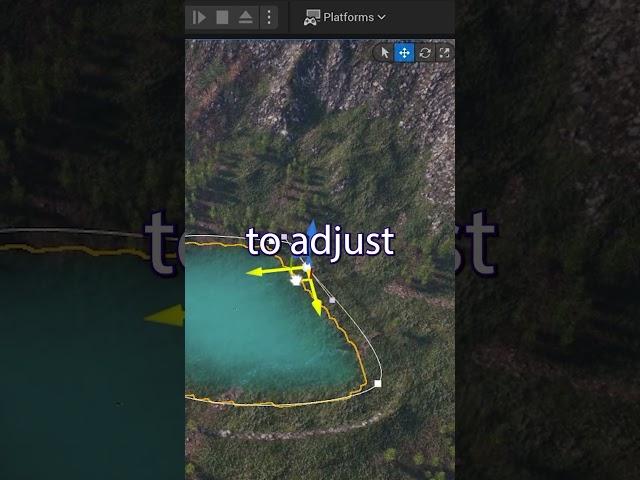 [Unreal Engine] Add water in 30 seconds #UnrealEngine #UE5 #Landscape