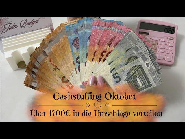 Cashstuffing Oktober | Über 1700€ in die Umschläge verteilen | Sparen mit der Umschlagmethode 