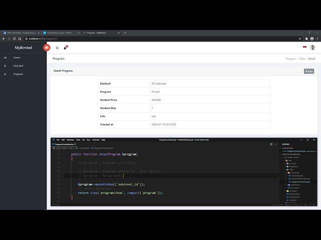 Belajar Detail Data, Route Model Binding, Attr Visibility - Laravel [13]