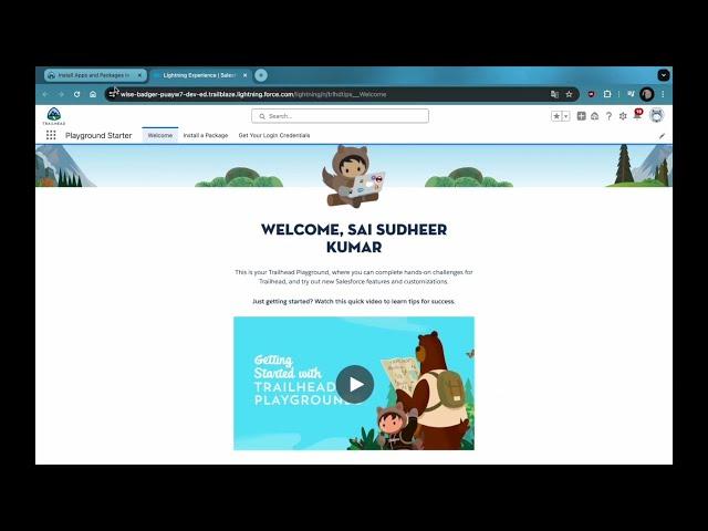 Quiz answers and hands on for a Salesforce module called "Trailhead Playground Management".