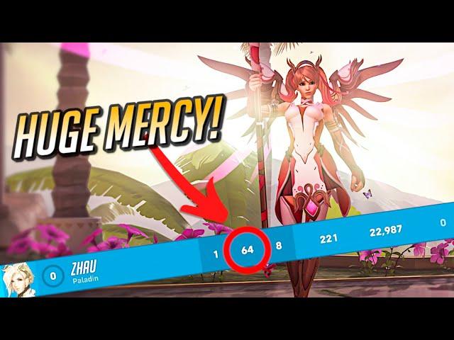 ⭐️ HUGE 64 Assists Mercy  + INSANE Resurrects ⭐️ - Overwatch 2