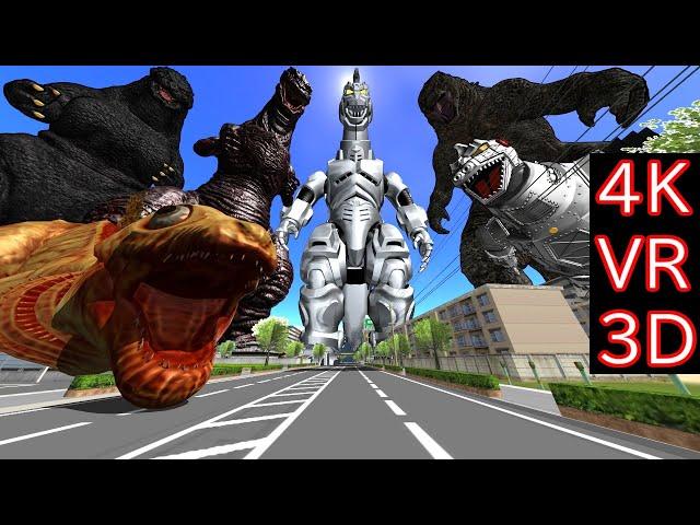 【MMD VR180】 MechaGodzilla ＆ Godzilla gathers (メカゴジラ＆ゴジラが集まる)