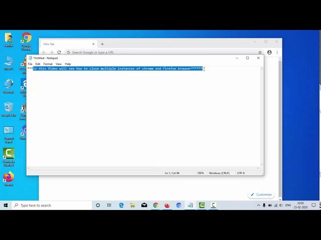 How To Close Multiple Instances Of Chrome and Firefox Broswer