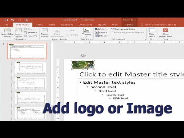 How to Add logo or Image into all PowerPoint Slide 2017