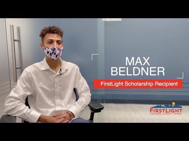 FirstLight Community Foundation Scholarship Recipient Max Beldner