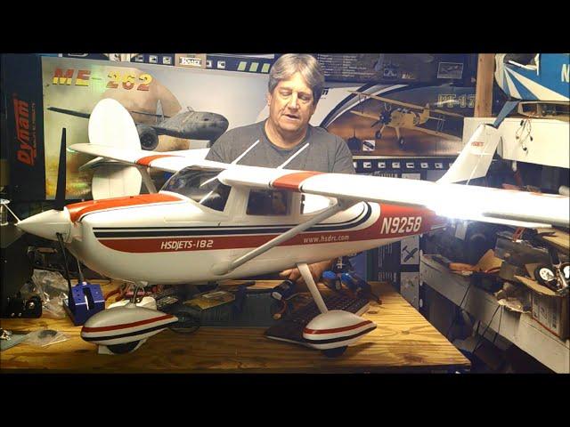 HSD CESSNA 182 2000 mm 79" 6S GIANT SCALE BUILD TIPS FINAL REVIEW