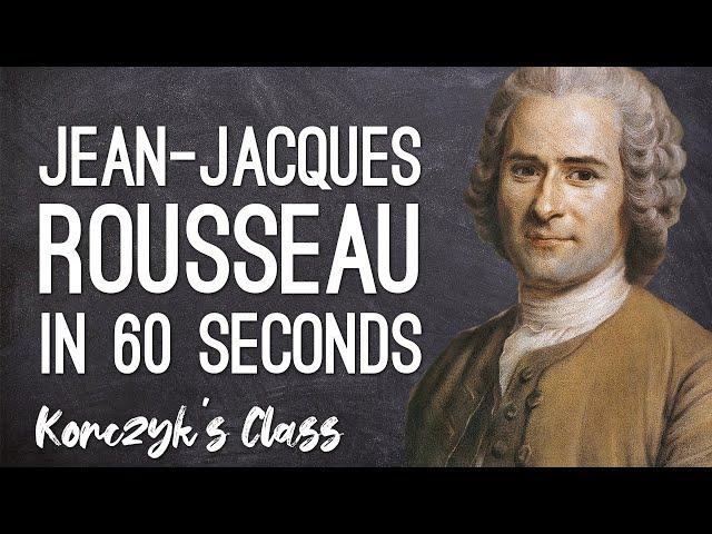 Rousseau | Social Contract and General Will Theory Explained in 60 Seconds